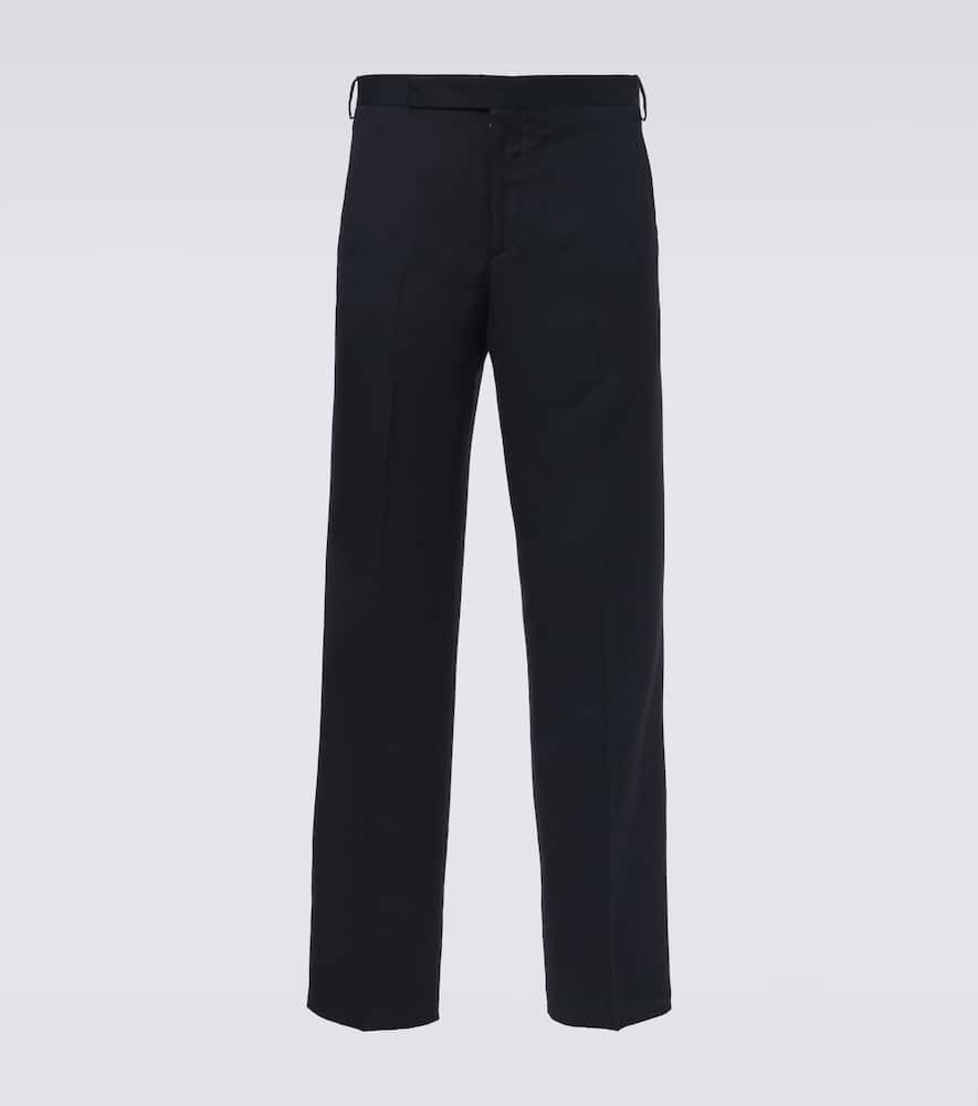 Lardini Mid-rise Chinos In Black