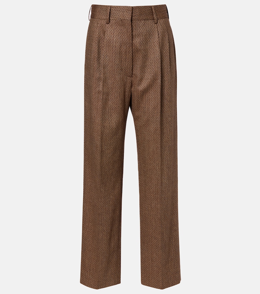 Blaze Milano Blazé Milano Amel silk and wool wide-leg pants