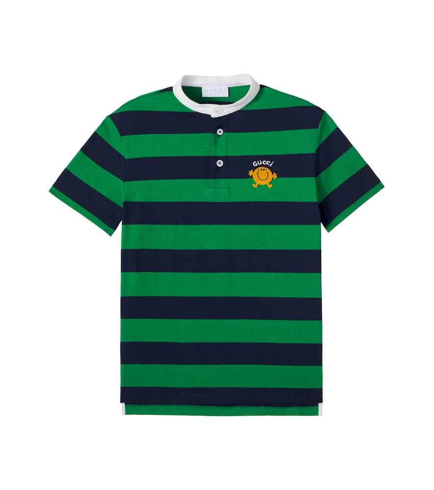Gucci Kids x Mr. Men Little Miss striped cotton polo shirt