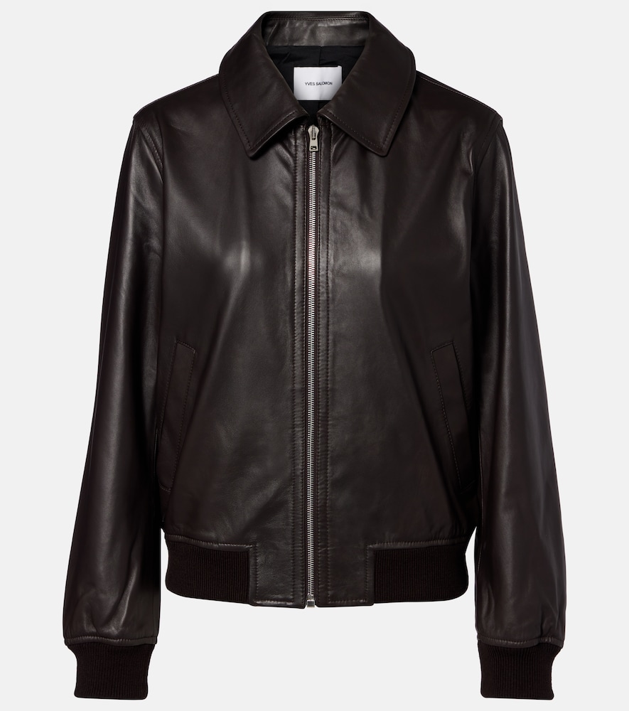 Yves Salomon Hooded Leather Blouson Jacket