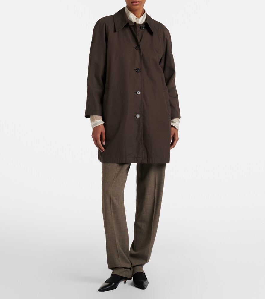 The Row Hawkins cotton and cashmere car coat