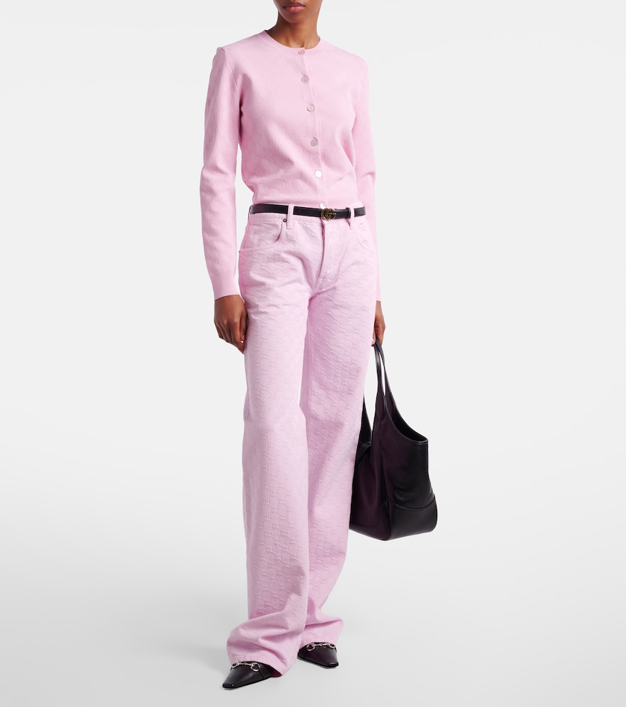  Gucci Gucci Straight Jeans Gg Aus Jacquard 