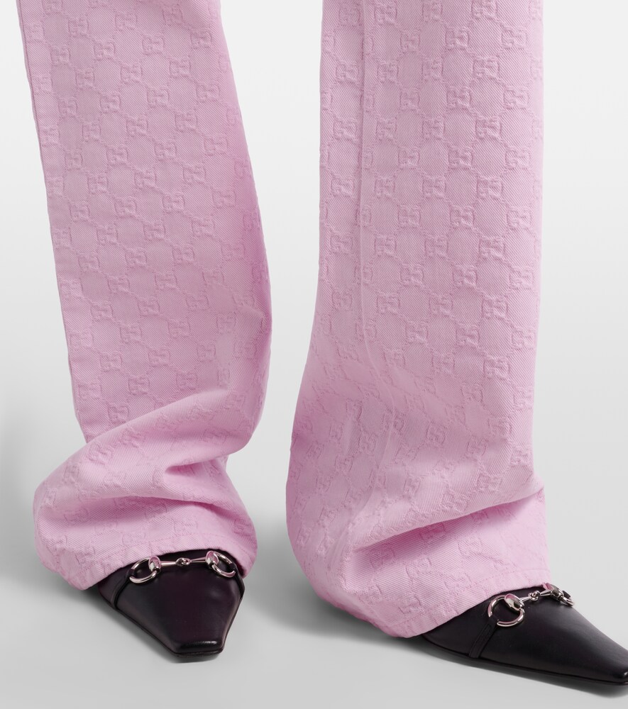 Gucci Gucci Straight Jeans Gg Aus Jacquard 