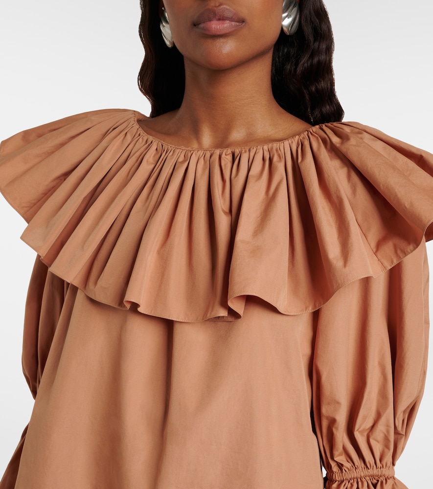  Chloe Chloe Ruffled Cotton Poplin Blouse 