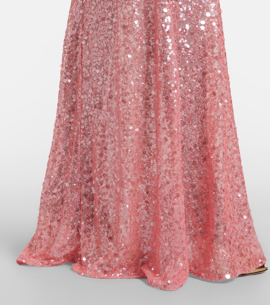  David Koma David Koma Sequined Draped Gown 