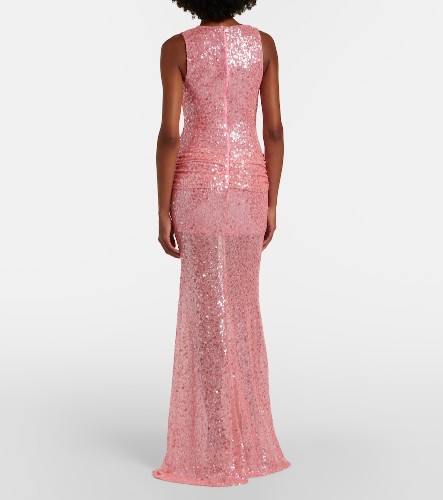  David Koma David Koma Sequined Draped Gown 