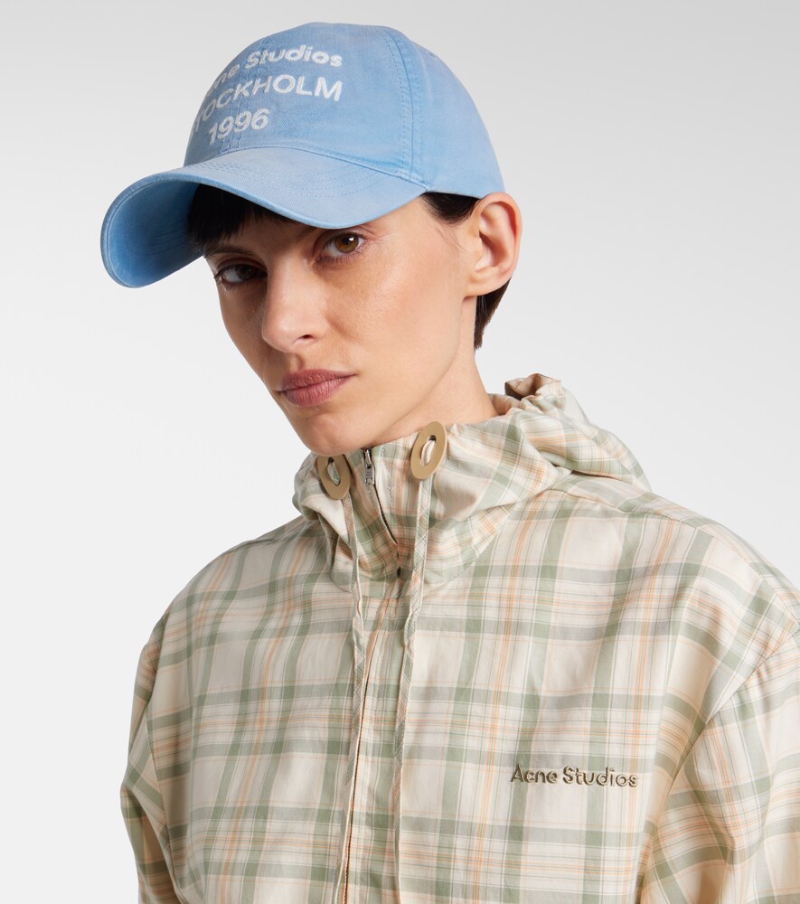 Acne Studios Logo cotton twill baseball cap