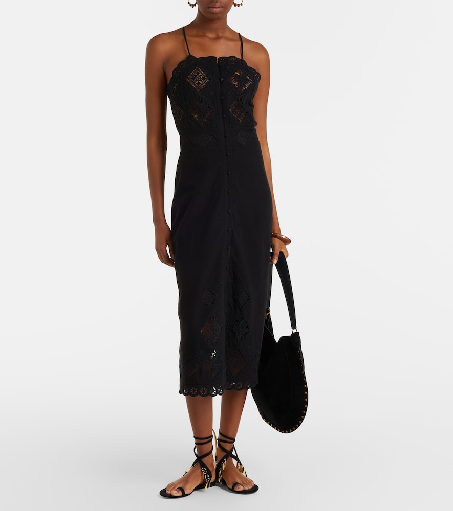 Isabel Marant Nelsane cotton and linen midi dress