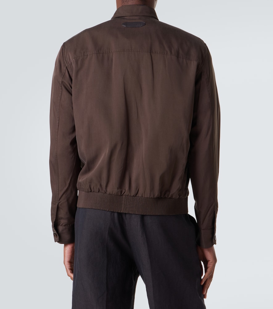 Silk Blouson Jacket