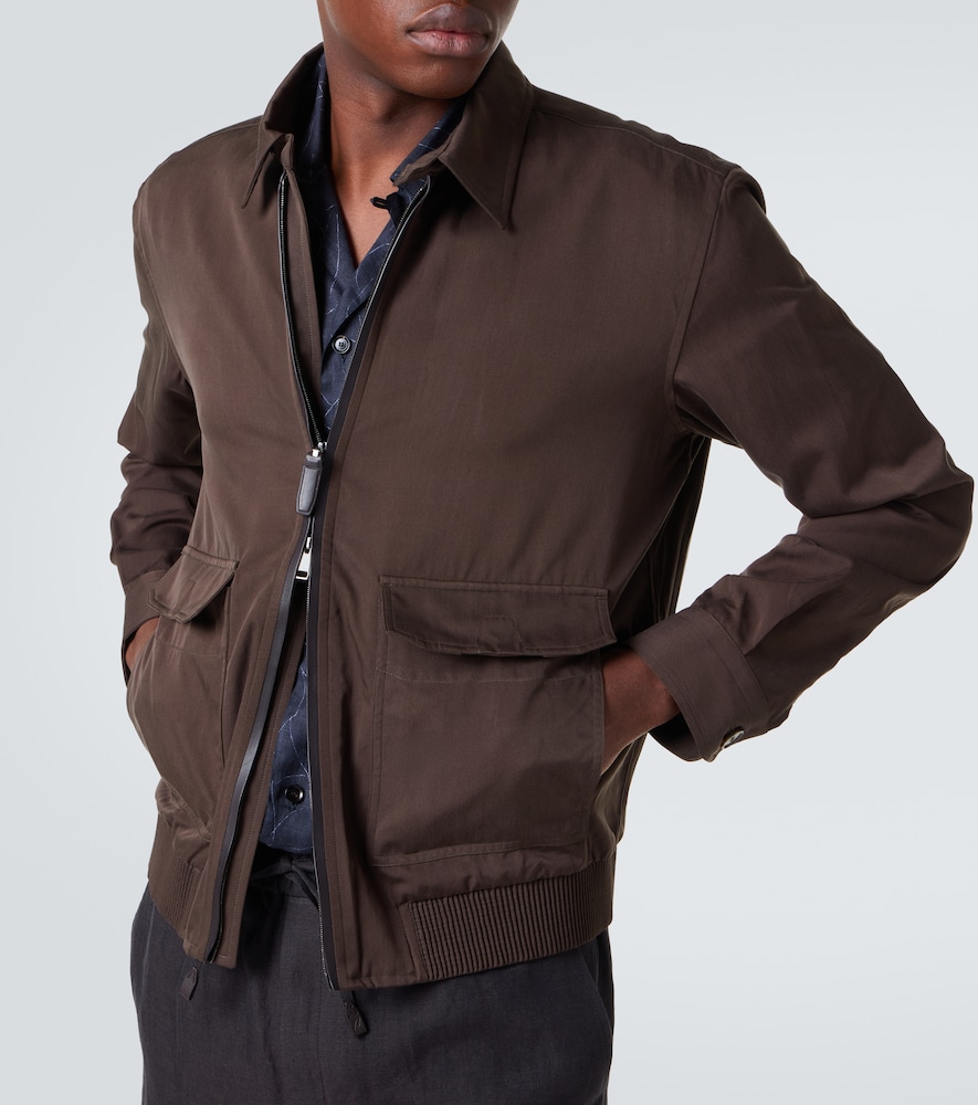 Silk Blouson Jacket
