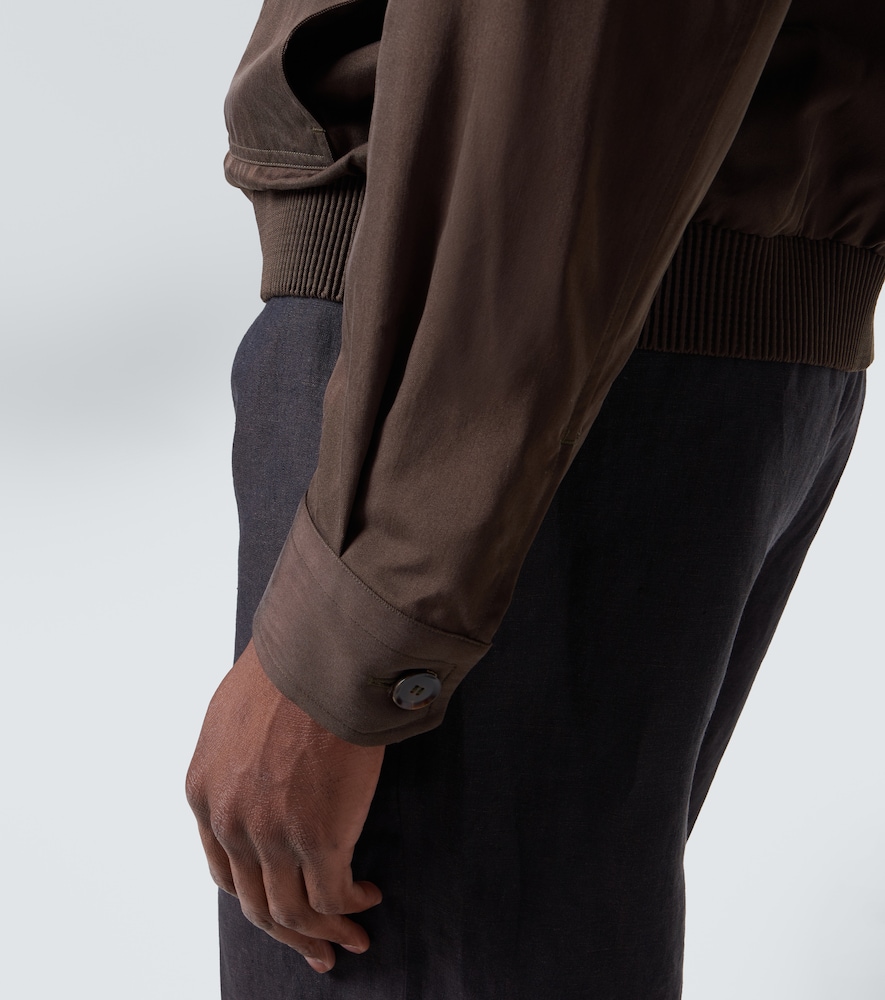 Silk Blouson Jacket