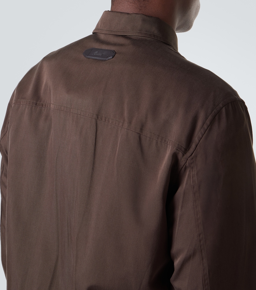 Silk Blouson Jacket