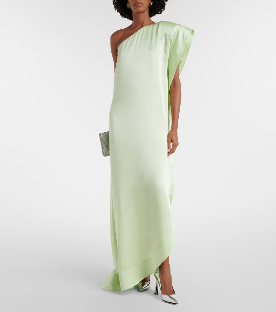 Stella McCartney Envers asymmetric satin cocktail dress