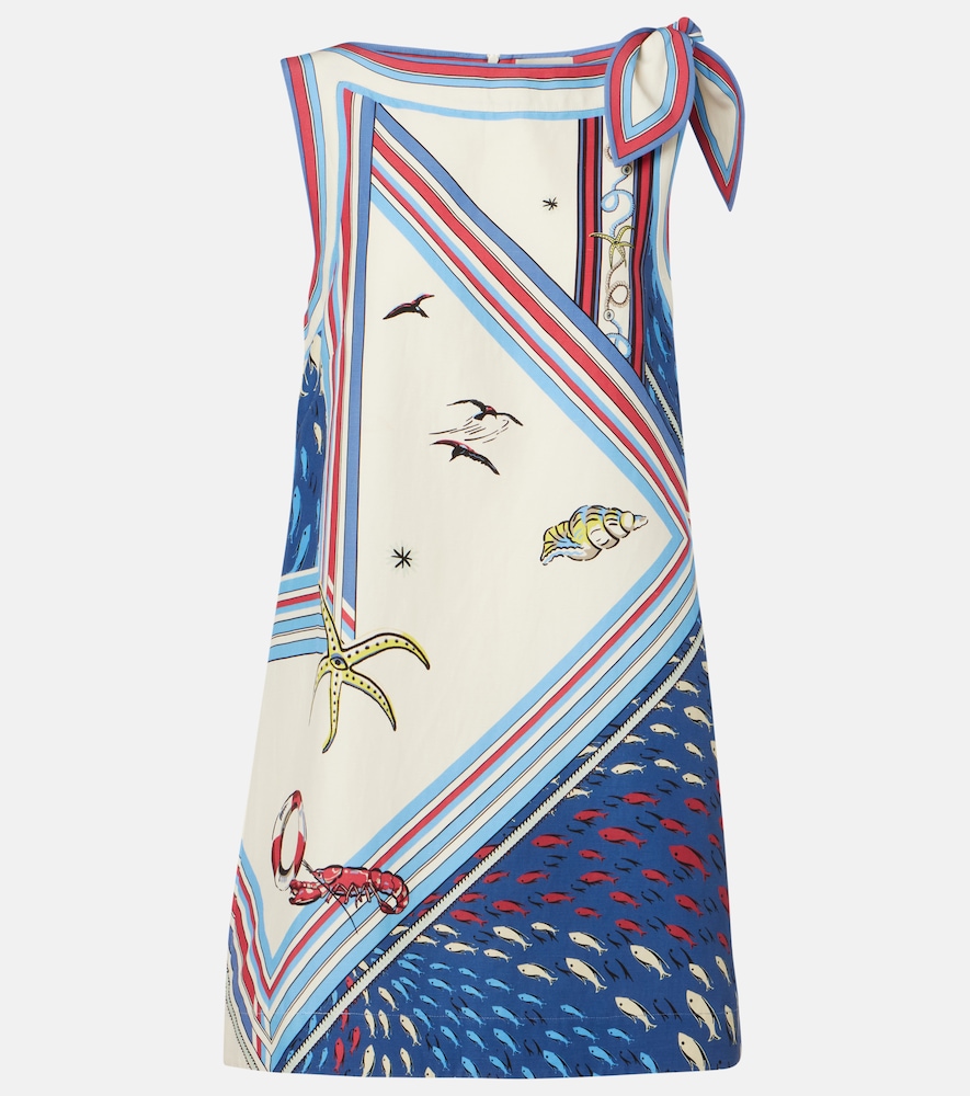Alemais Alémais Apollo bow-detail printed minidress