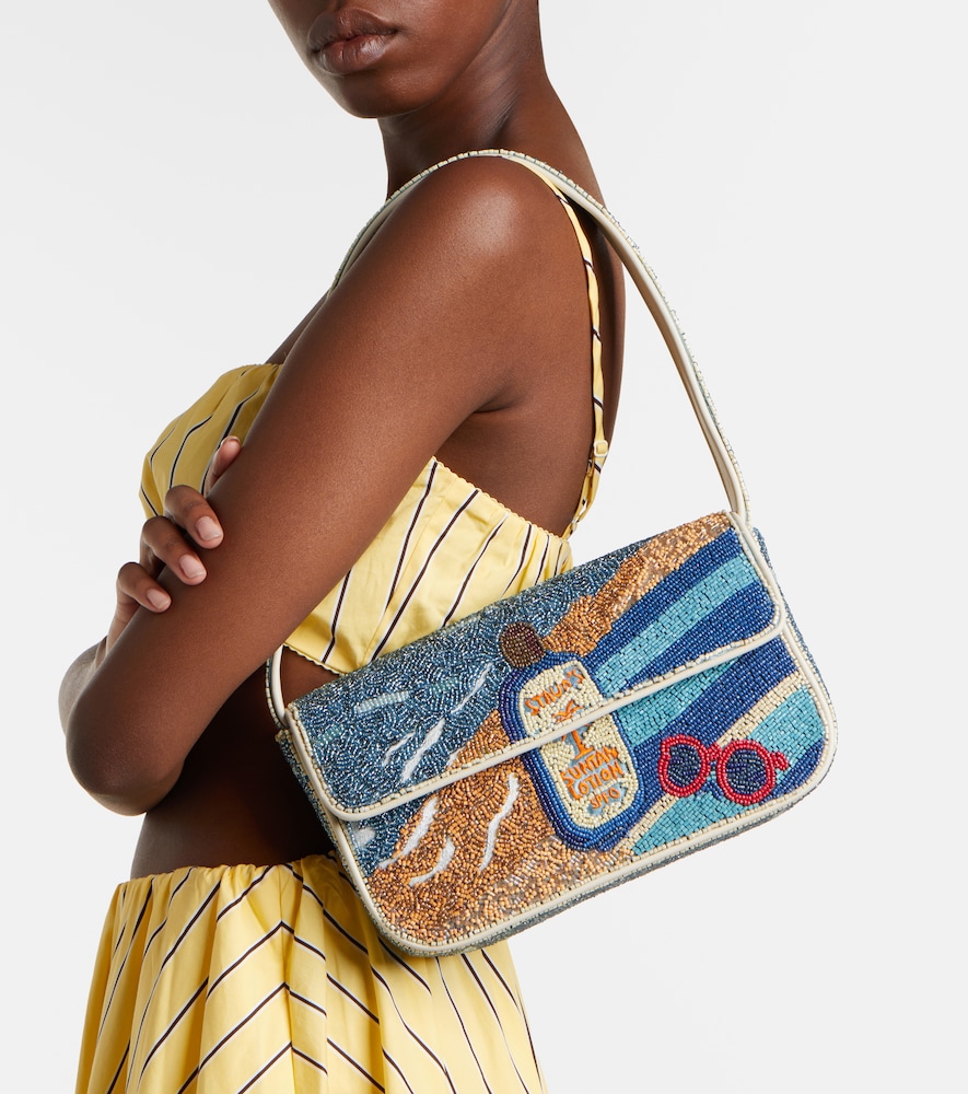 Staud Tommy beaded shoulder bag