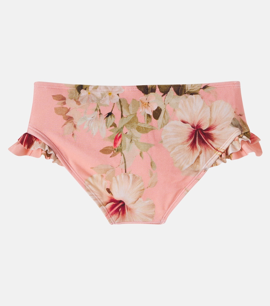  Zimmermann Kids Zimmermann Kids Floral Ruffled Bikini Bottoms 