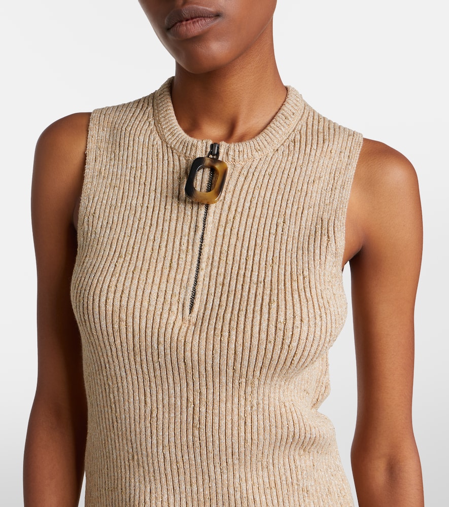 JW Anderson Ribbed-knit cotton-blend tank top | Thumbnail 3 JW Anderson Ribbed-knit cotton-blend tank top | Thumbnail 3