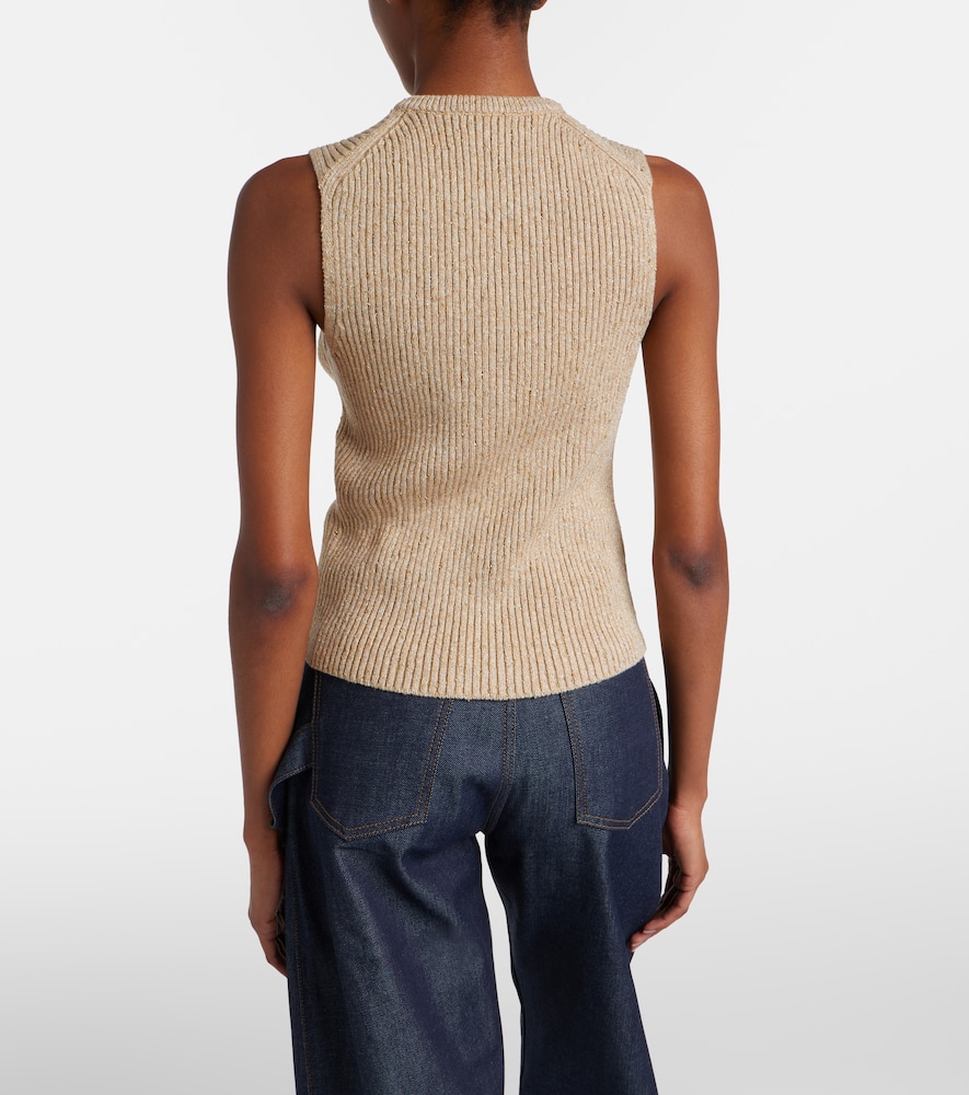 JW Anderson Ribbed-knit cotton-blend tank top | Thumbnail 5 JW Anderson Ribbed-knit cotton-blend tank top | Thumbnail 5