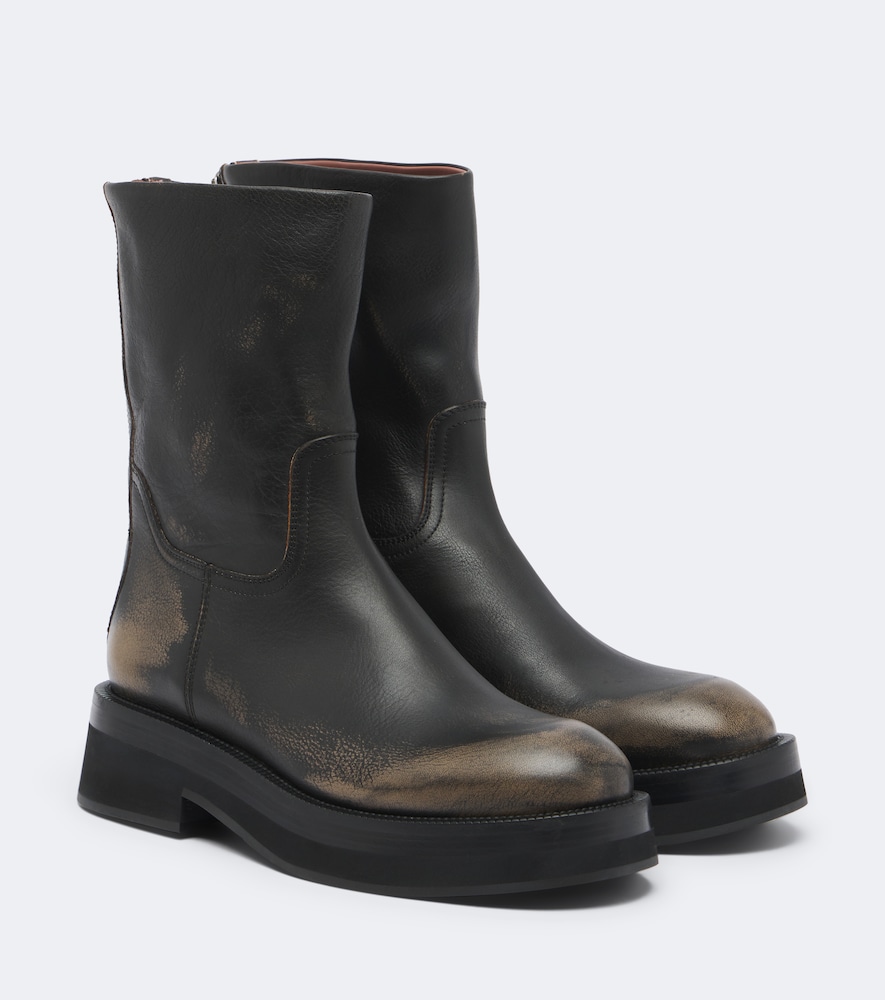 Ankle Boots Napa aus Leder