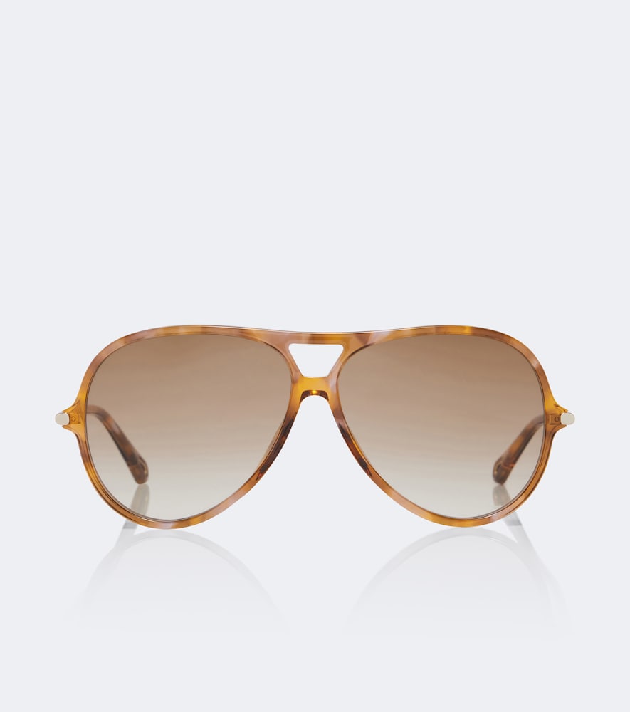 Chloé Aviator-Sonnenbrille Tubolar