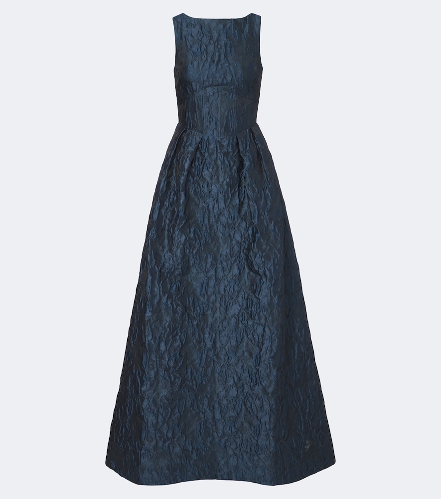Robe Cascades aus Cloqué-Jacquard