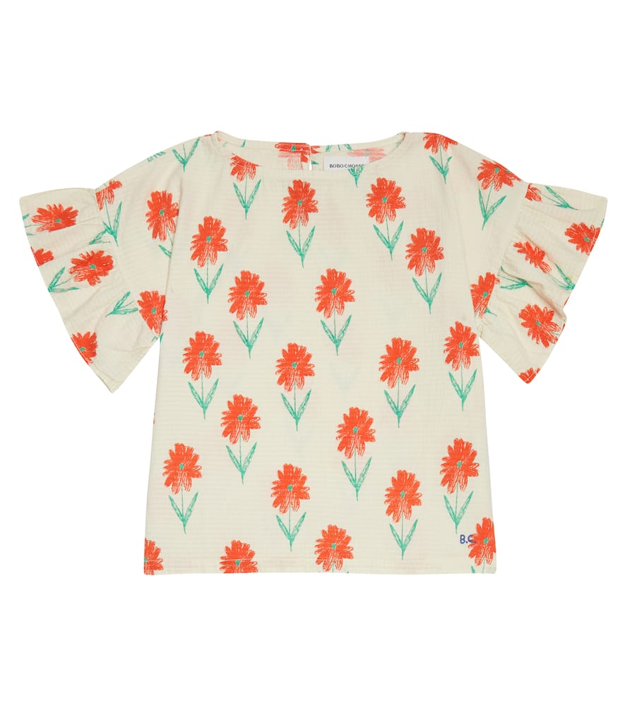 Bobo Choses Floral cotton top
