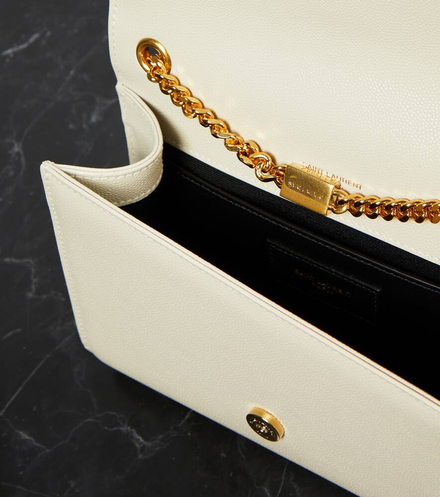 Saint Laurent Kate Small Leather Shoulder Bag In Blanc Vintage ModeSens