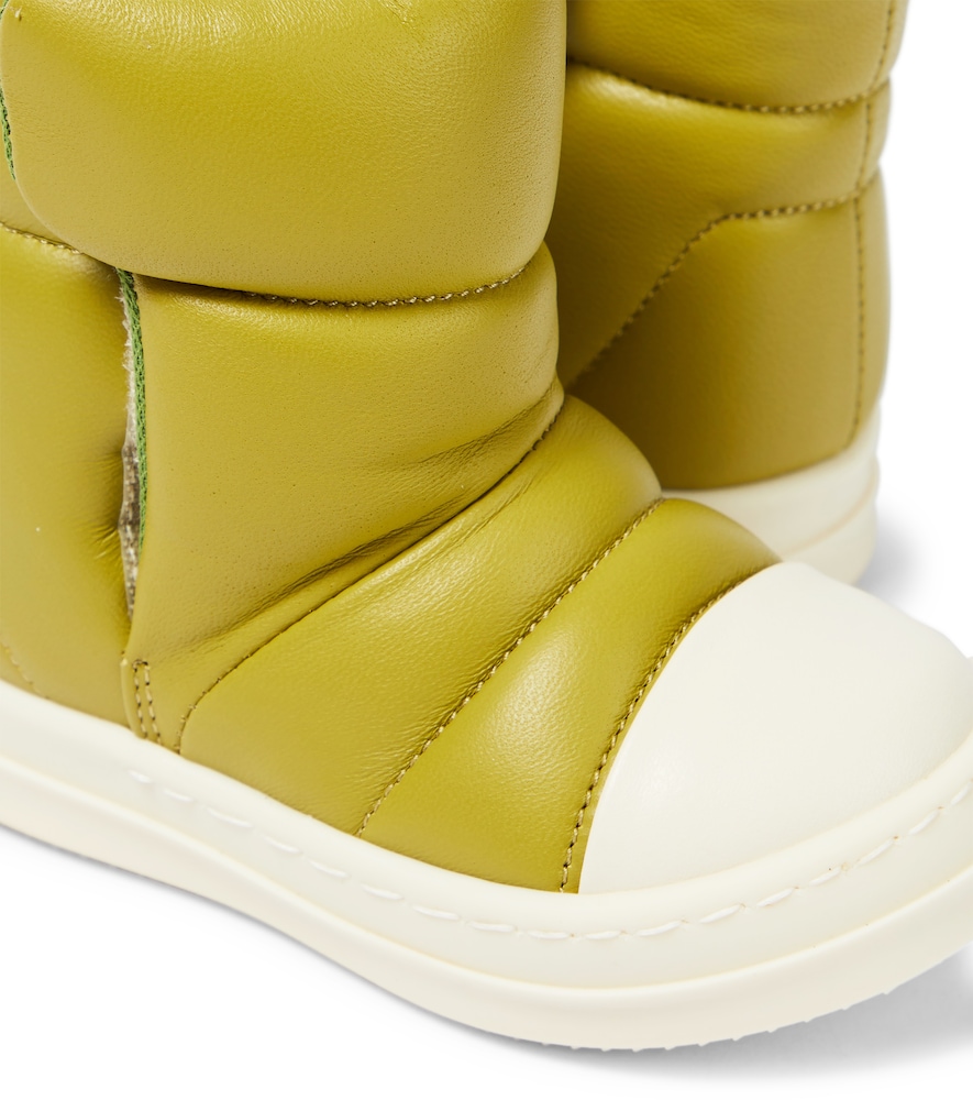  Rick Owens Kids Rick Owens Kids Puffer Leather Boots 