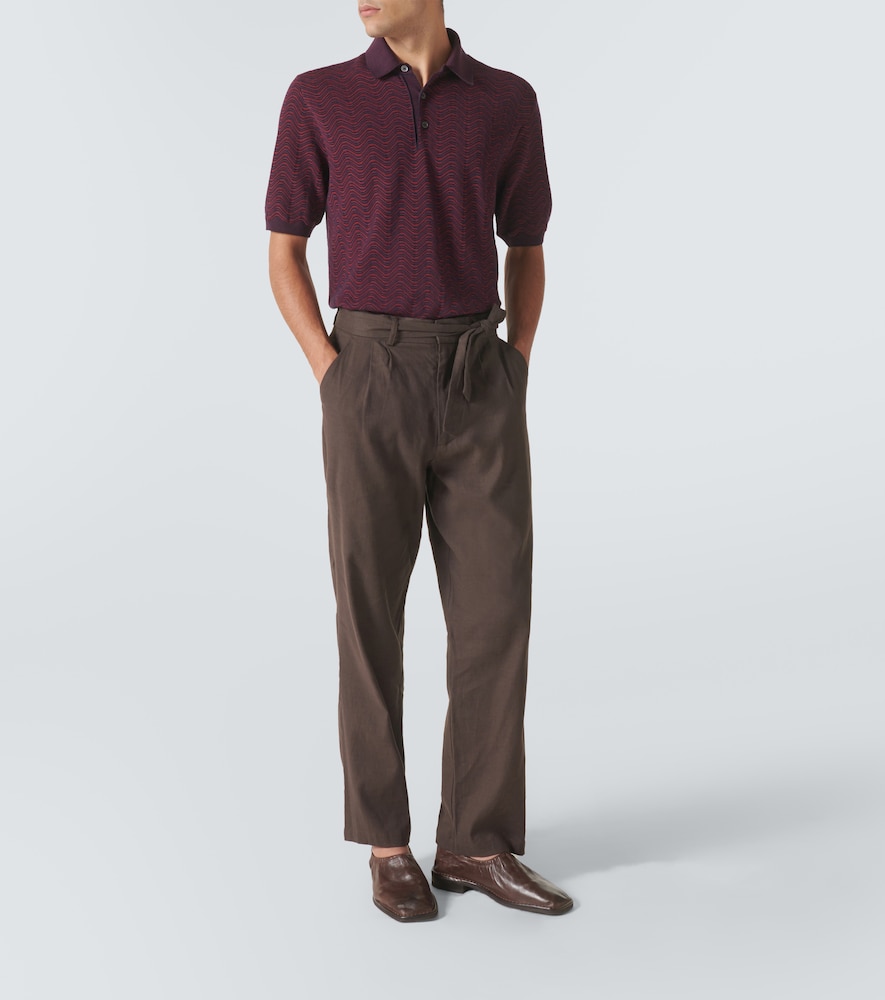  Missoni Missoni Zigzag Wool-blend Polo Shirt 