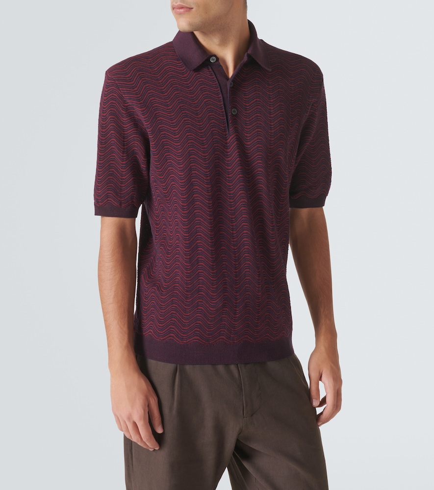  Missoni Missoni Zigzag Wool-blend Polo Shirt 