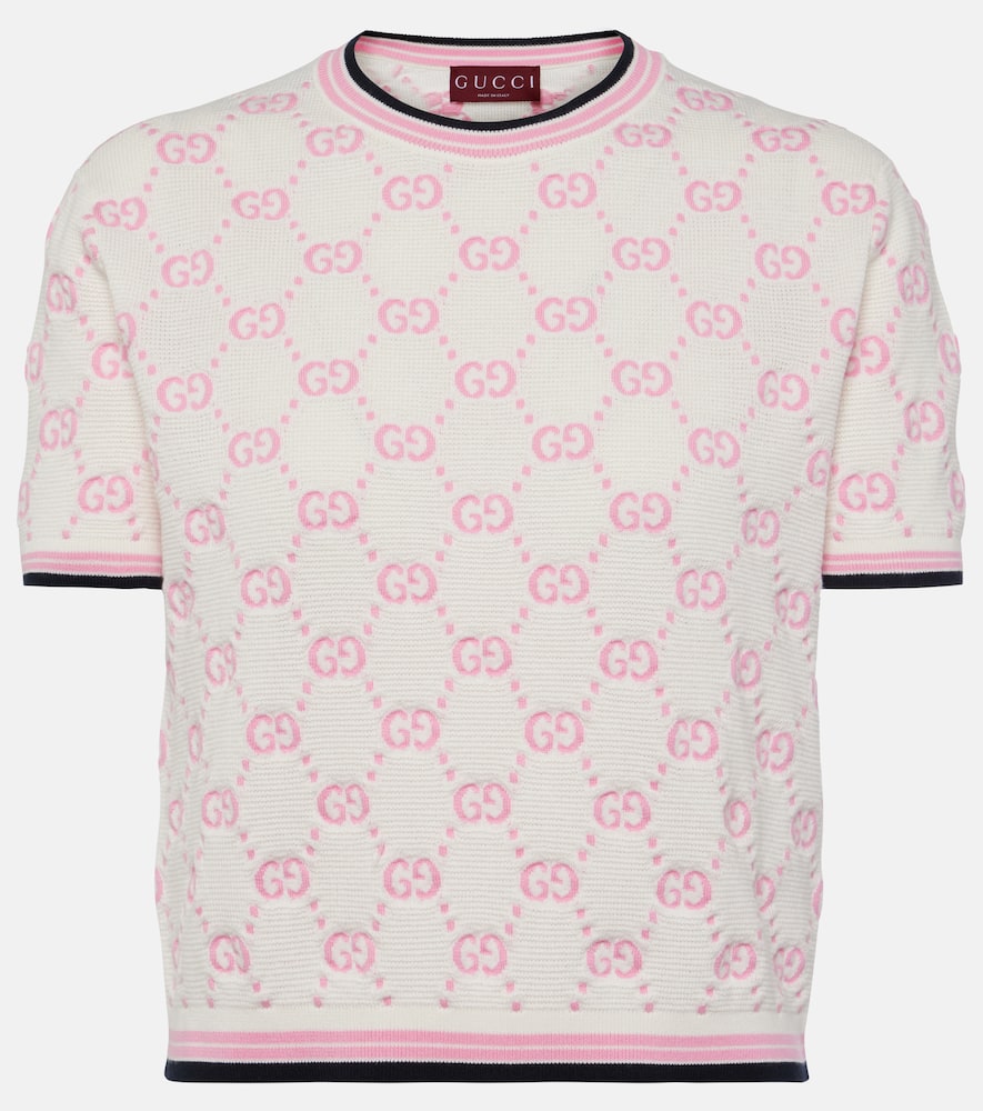 Gucci Cotton Jersey Sweatshirt In Pink