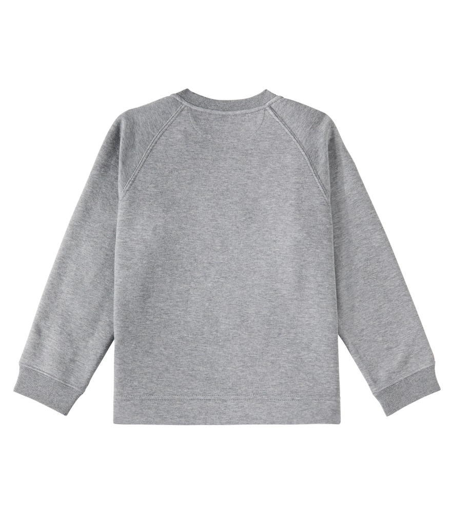 Brunello Cucinelli Printed Cotton-blend Sweatshirt In Grey