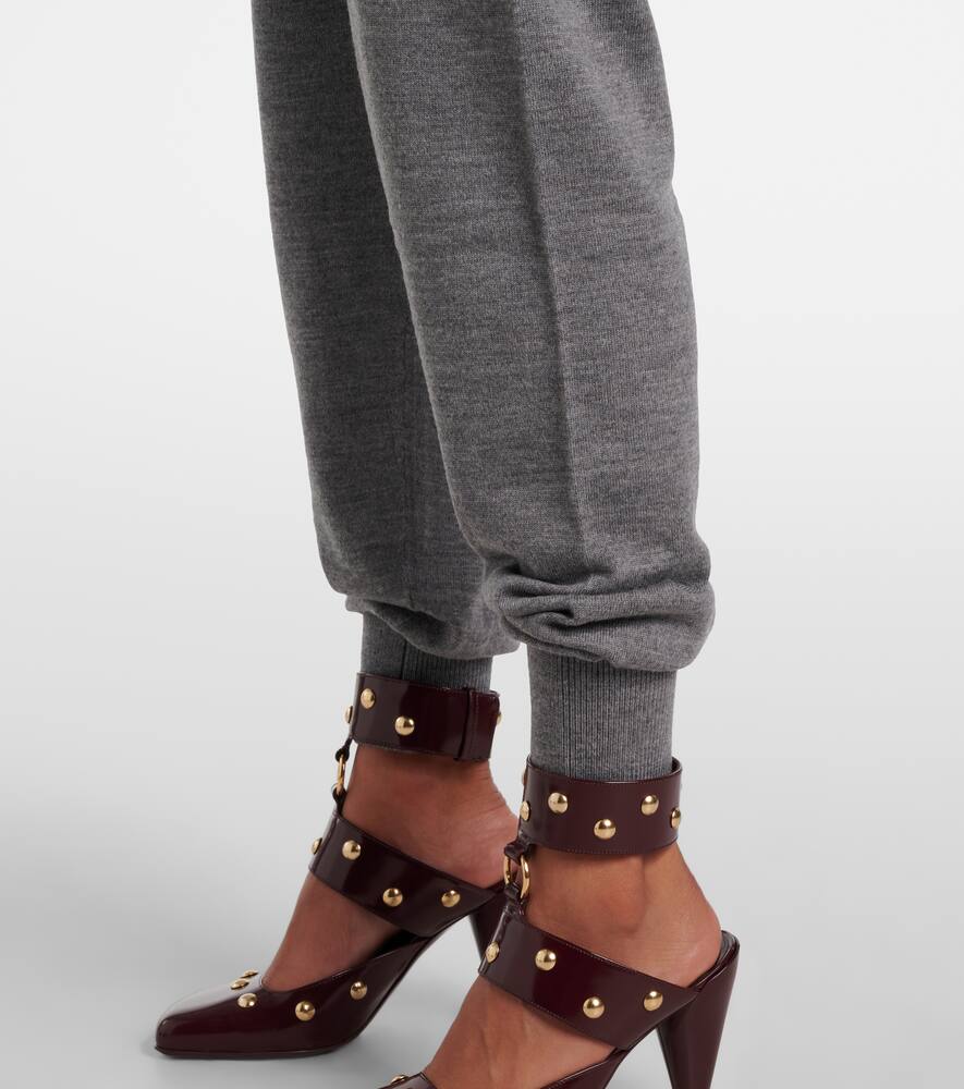 Chloé Wool Sweatpants In Grey