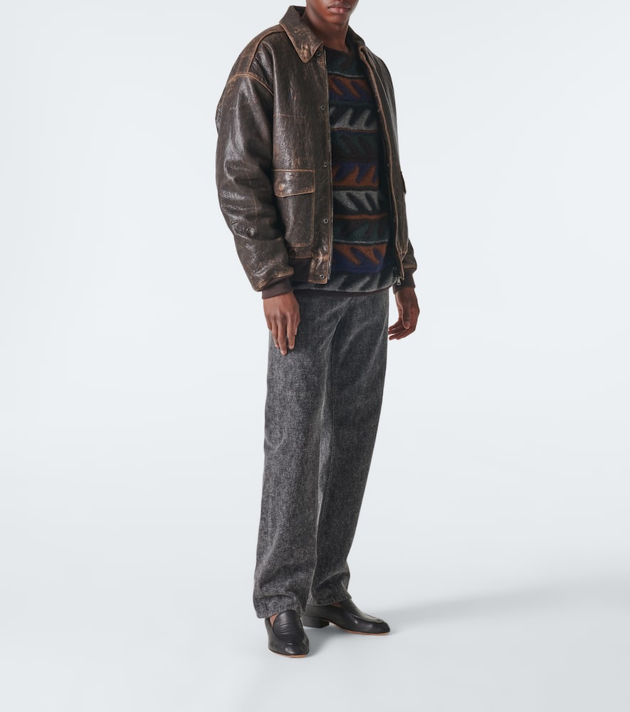 The Row Fred Straight Jeans In Black