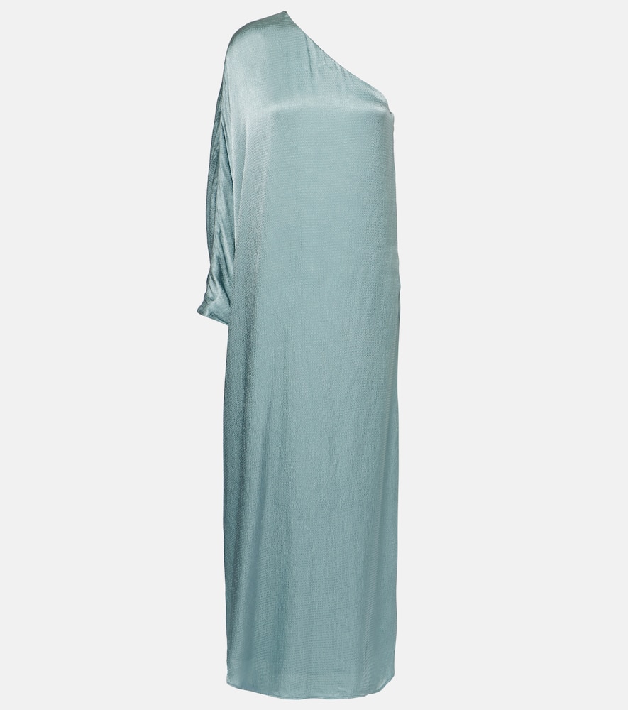 Sonia one-shoulder satin maxi dress
