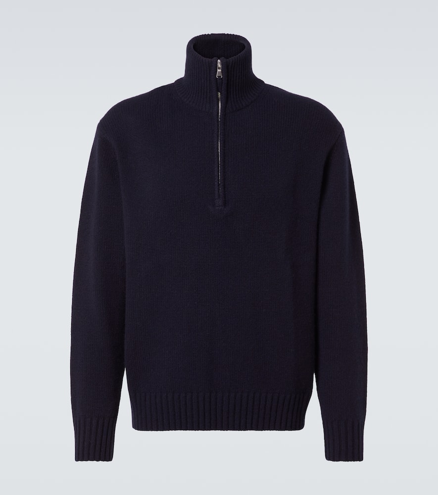 Cashmere half-zip sweater