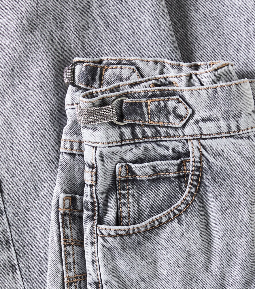  Brunello Cucinelli Kids Brunello Cucinelli Kids Monili Straight Jeans 
