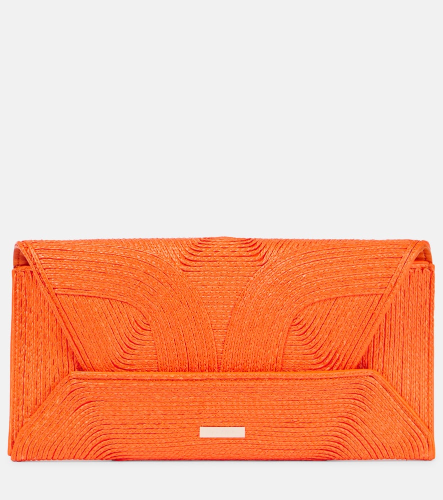 Vacanza Small raffia clutch