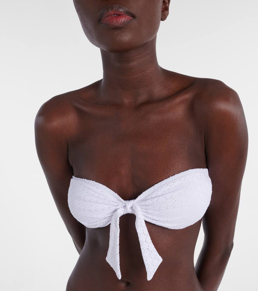 Melissa Odabash India Bandeau Bikini Top In White
