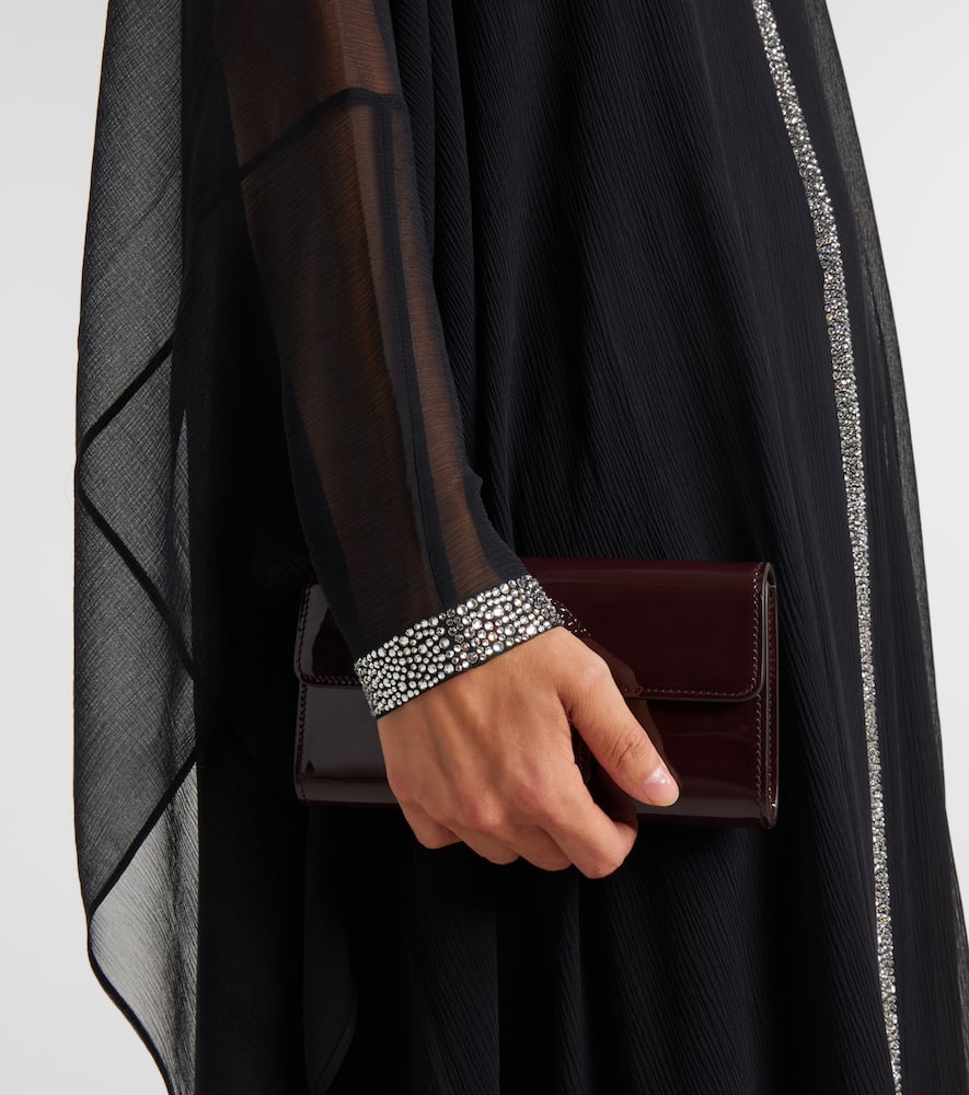 Taller Marmo Parthenon Swarovski-embellished Kaftan In Black