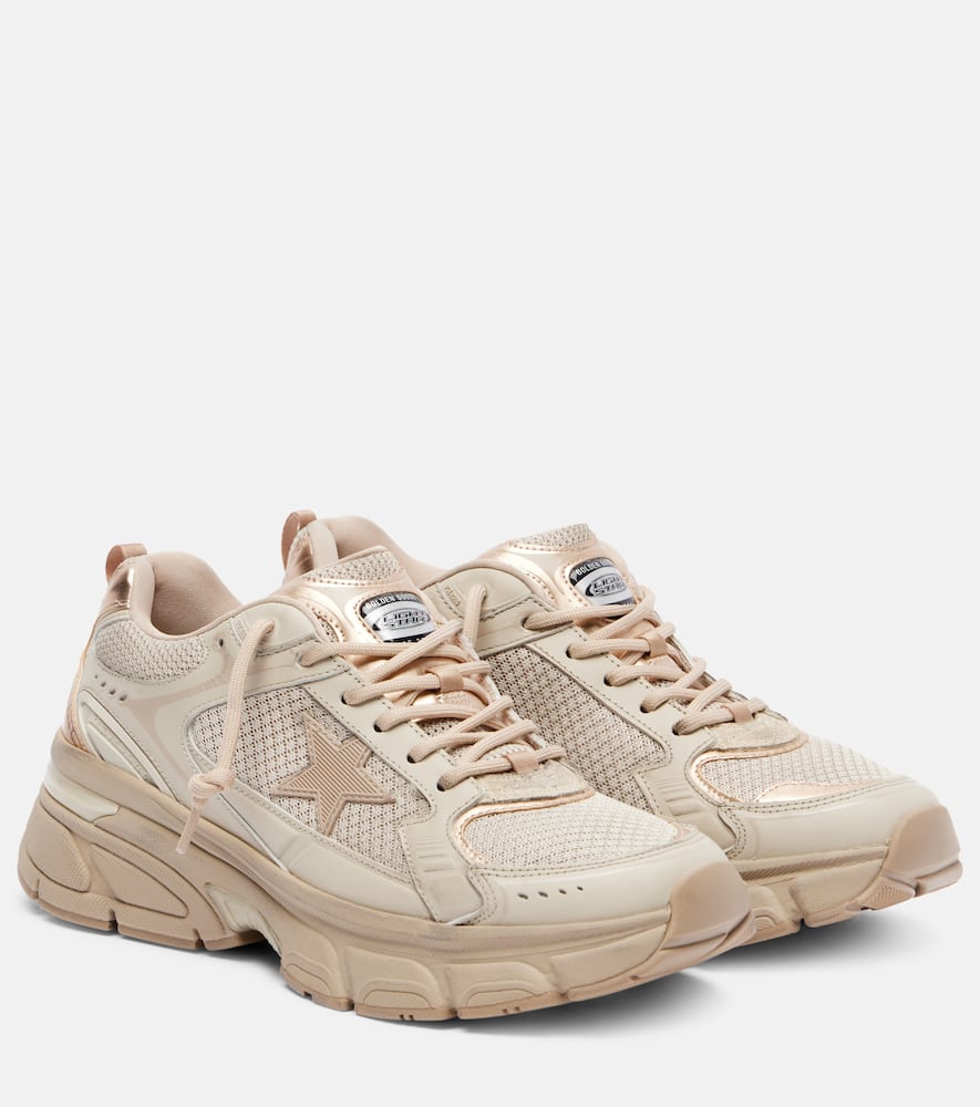 Lightstar leather-trimmed sneakers