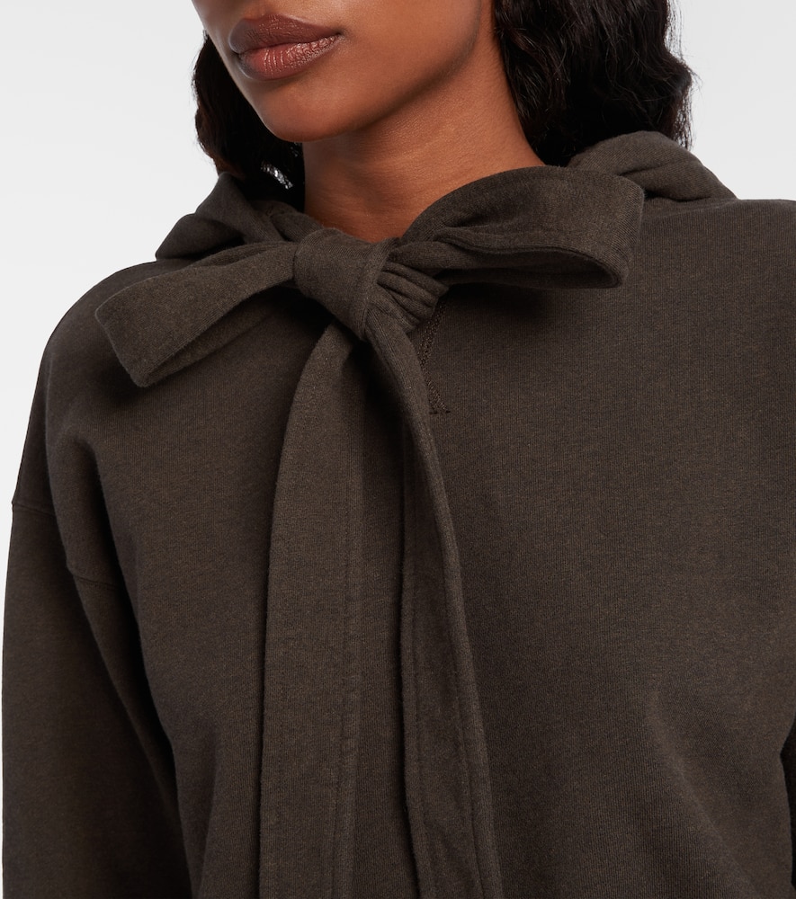 Jw Anderson Cotton Jersey Hoodie In Brown