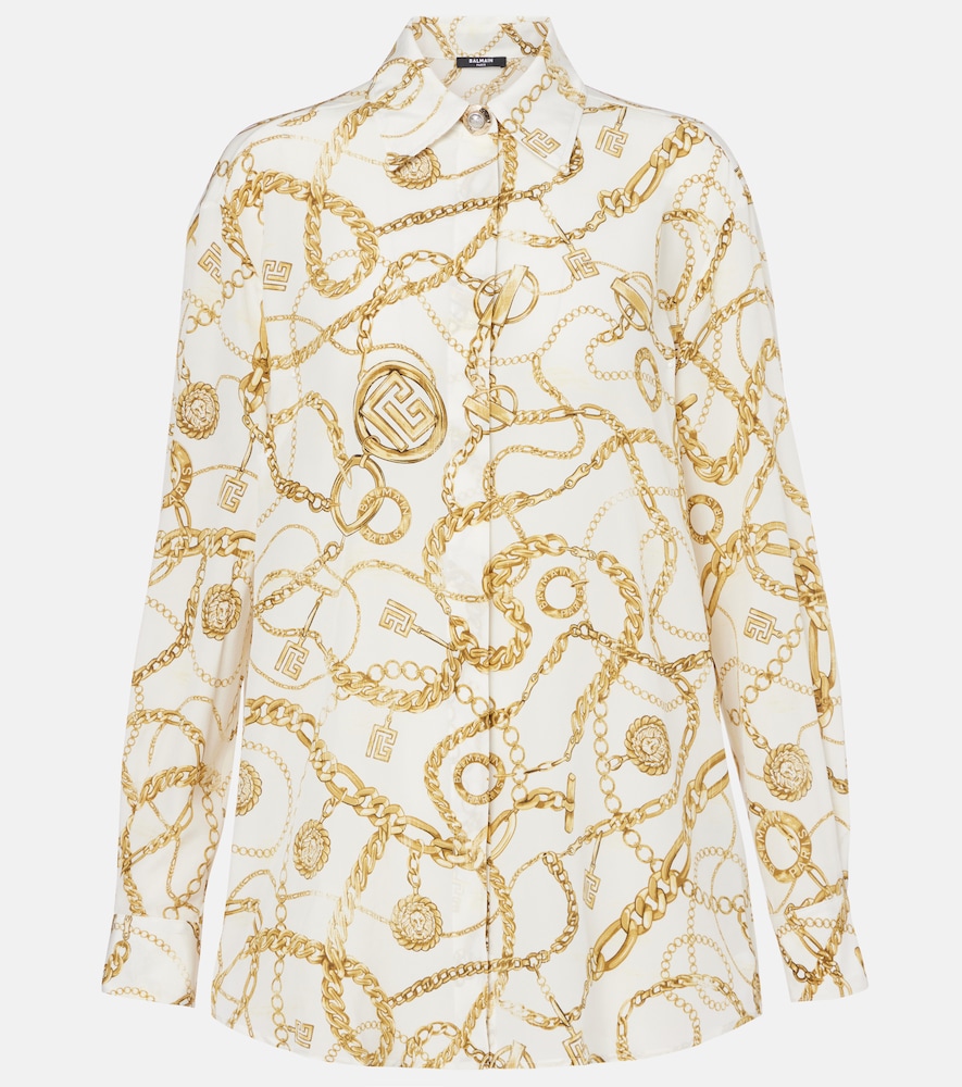 Balmain Chaînes Silk Shirt