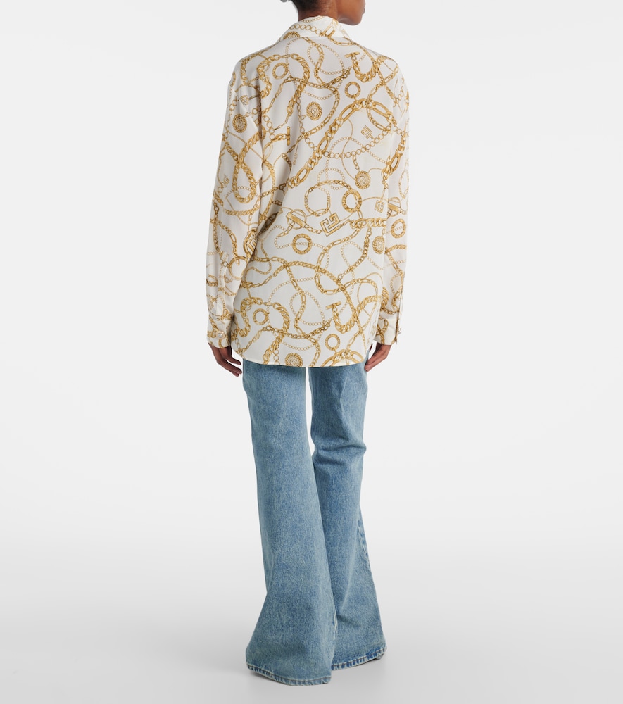  Balmain Balmain Chaines Silk Shirt 