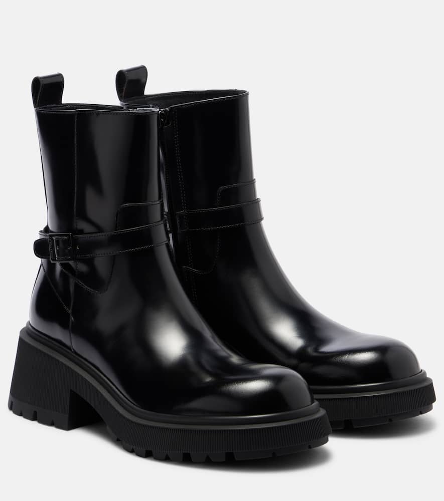 Jimmy Choo Soft Box Calf Conny Flat Boots Women In Black