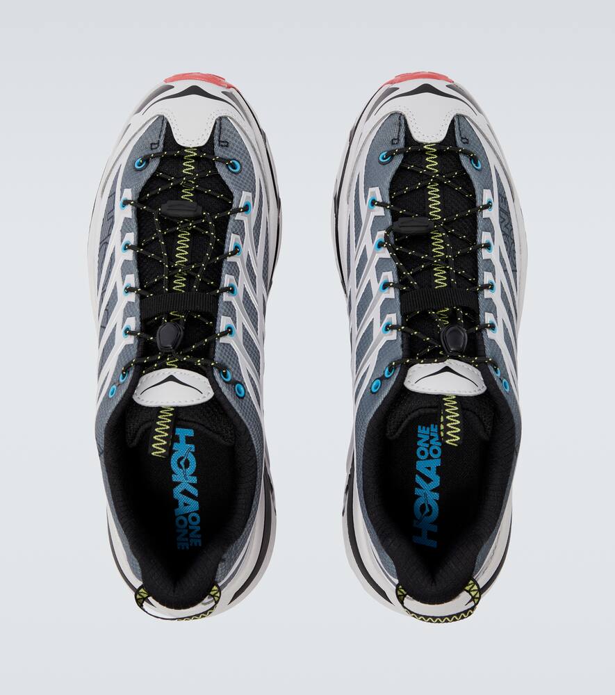 Hoka Mesh Sneakers With Heat-bonded Overlays In Gray