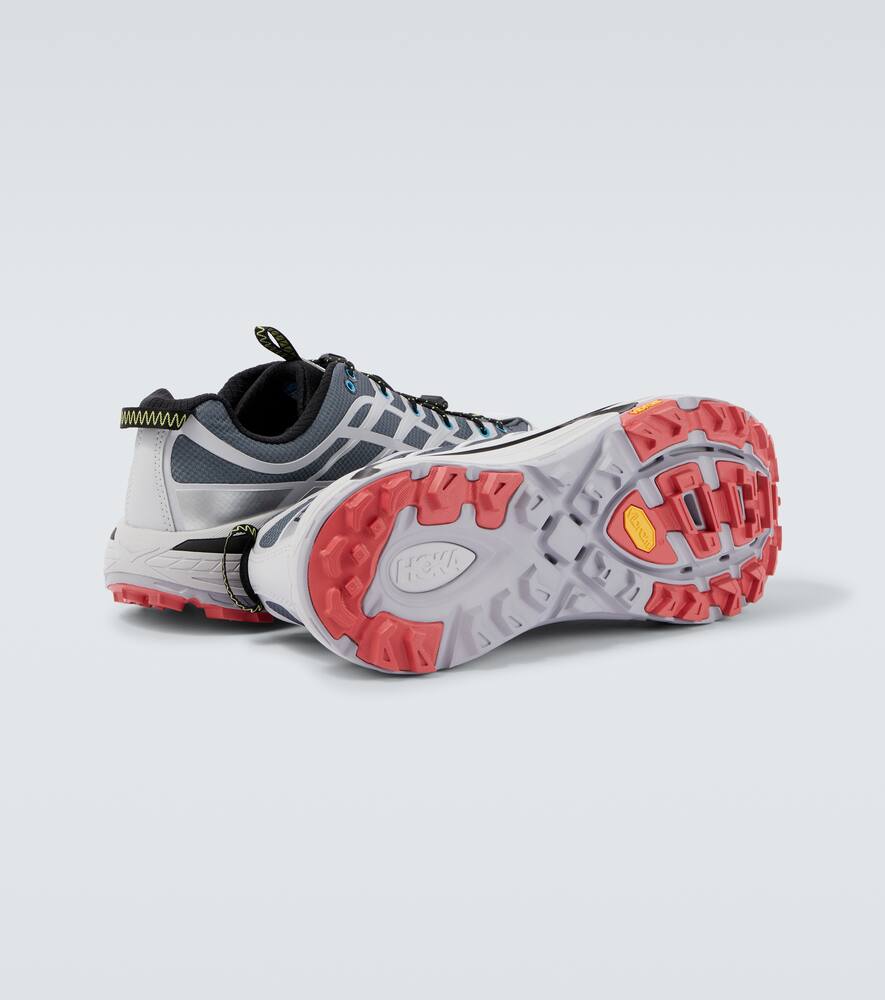 Hoka Mesh Sneakers With Heat-bonded Overlays In Gray