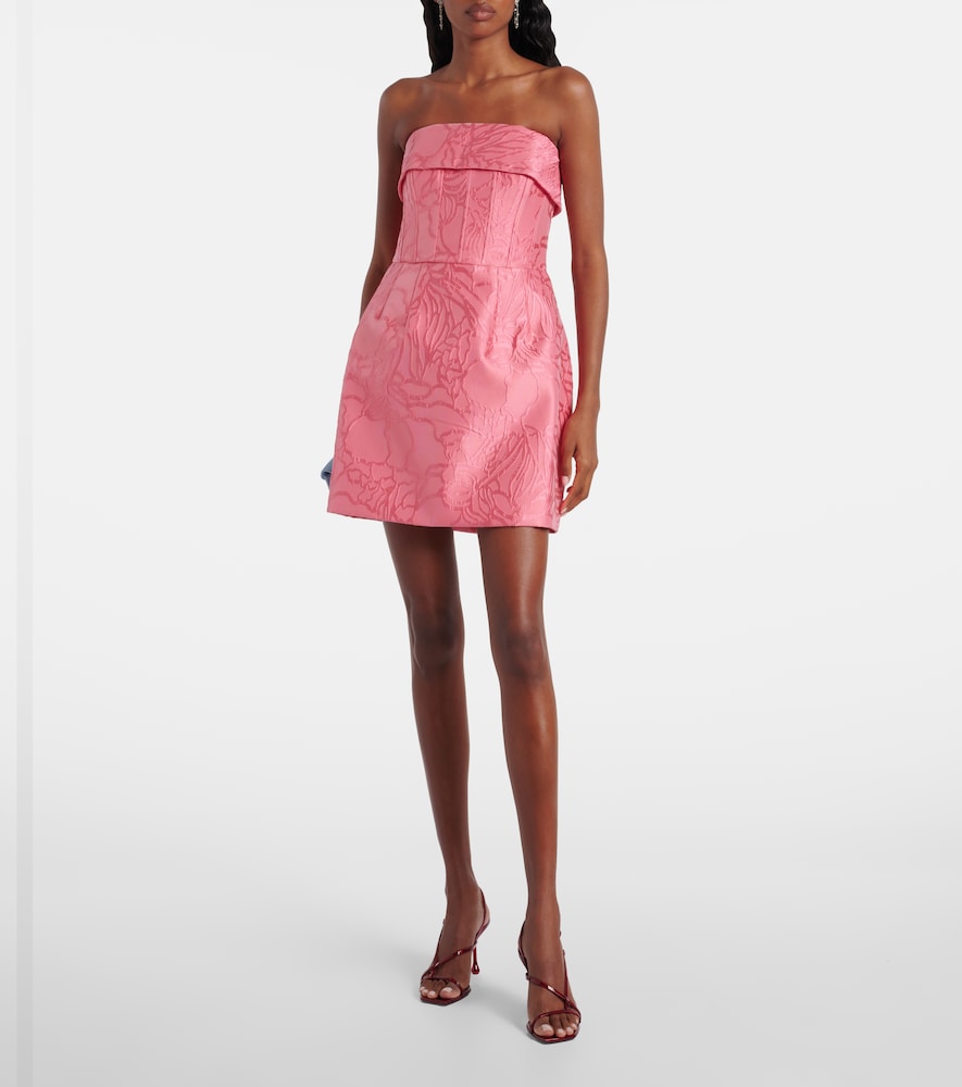 Rebecca Vallance Petra strapless satin minidress