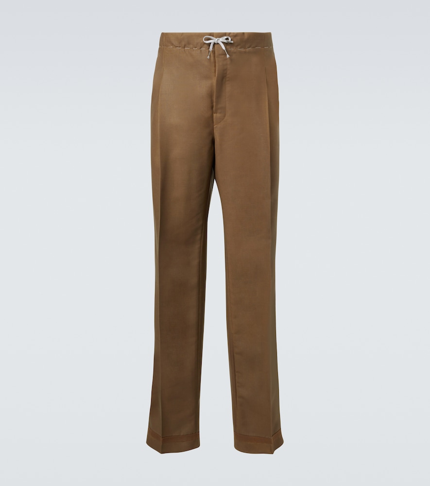Maison Margiela Mohair and Wool Straight Pants