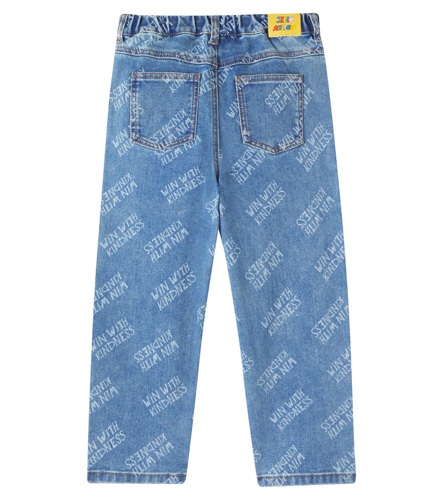  Jellymallow Jellymallow Bedruckte Straight Jeans Kindness 
